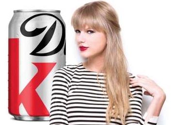 Taylor Swift vuelve a aparecer en avisos de Diet Coke en una nueva campaña 